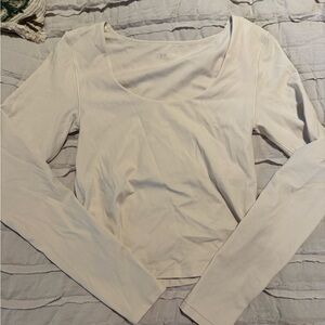 Women's Cream Long Sleeve Aerie Top